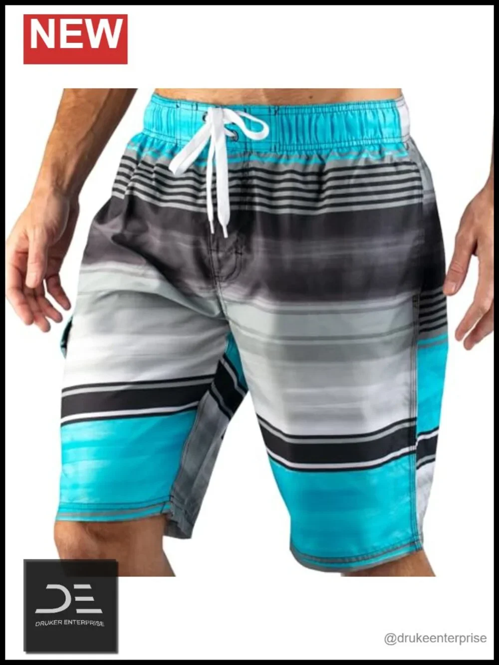 Mens Quick-Dry 9-Inch Swim Trunks UPF 50+